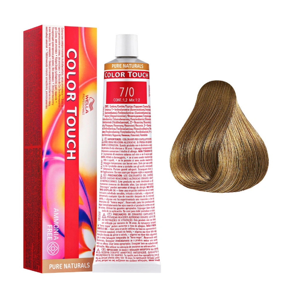 Wella Color Touch Hajszínező - 7/0 60ml Medium Blonde képe 2